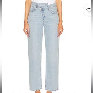 NWT Agolde Criss Cross Straight jeans
